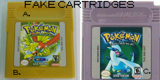 Fake Gold and Silver Cartridges