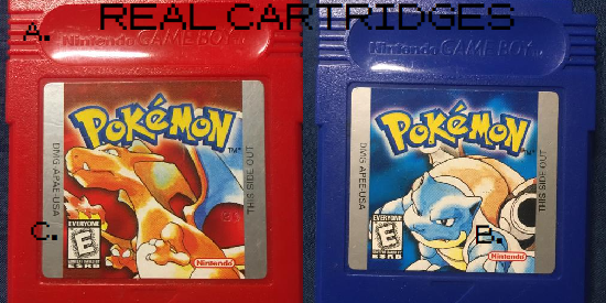 Authentic Red and Blue Cartridges