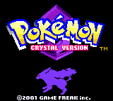 Pokemon Crystal's title screen